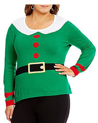 Nouveaux Plus Elf Suit Christmas Sweater