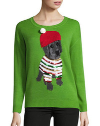 Context Puppy Christmas Sweater