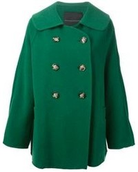 Ermanno Scervino Cape Style Double Breasted Coat