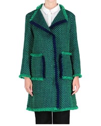 Sf Tweed Green Blue Coat