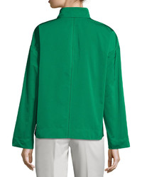 Lafayette 148 New York Tiegs Snap Front Topper Jacket