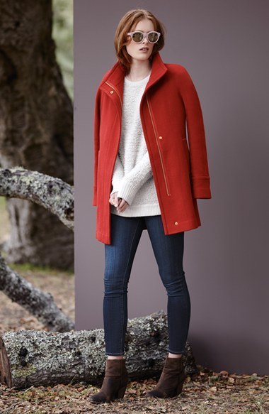 Wool hot sale stadium coat