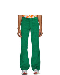 ERL Green Corduroy Trousers