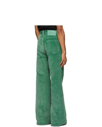 Marc Jacobs Green Flared Jeans