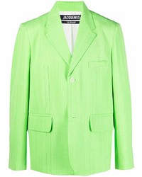 Jacquemus Single Breasted Cotton Blend Blazer