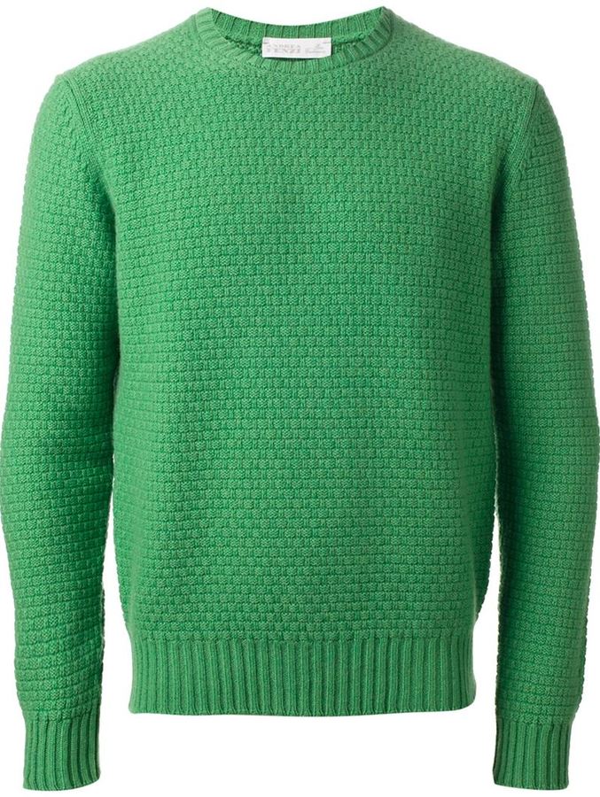Andrea Fenzi Chunky Knit Sweater, $556 | farfetch.com | Lookastic