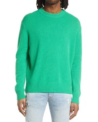 Frame Cashmere Crewneck Sweater In Pop Green At Nordstrom