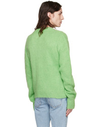 Sky High Farm Workwear Green Denim Tears Edition Sweater