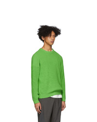 Issey Miyake Men Green Low Gauge Sweater