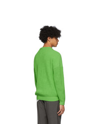Issey Miyake Men Green Low Gauge Sweater
