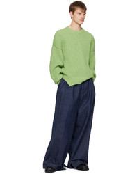 Jil Sander Green Oversized Sweater