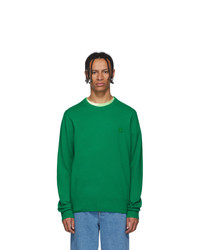 Acne Studios Green Wool Nalon Face Sweater