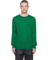 Jil Sander Green Wool Sweater