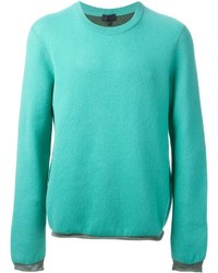 Lanvin Contrasted Hem And Cuff Sweater