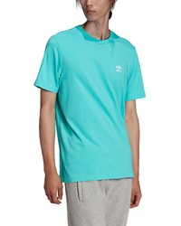 adidas Adicolor Essentials Embroidered Trefoil T Shirt In Semi Mint Rush At Nordstrom