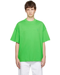 AMI Alexandre Mattiussi Green Ami De Cur T Shirt