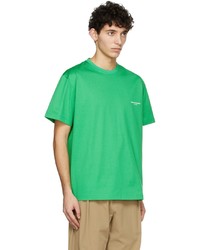 Wooyoungmi Green Cotton T Shirt