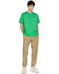 Wooyoungmi Green Cotton T Shirt