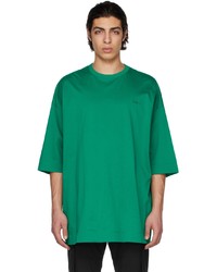 Juun.J Green Overfit Graphic Half Sleeve T Shirt