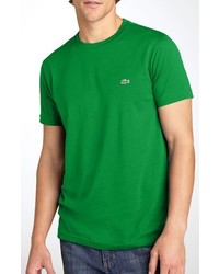 mens green lacoste t shirt