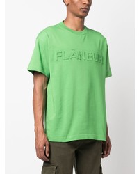 Flaneur Homme Logo Embossed Cotton T Shirt