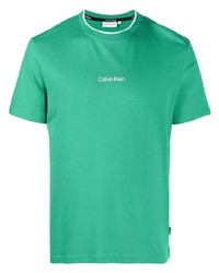 Calvin Klein Logo Print Cotton T Shirt