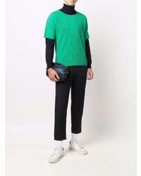 Homme Plissé Issey Miyake Ribbed Round Neck T Shirt