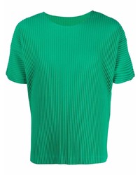 Homme Plissé Issey Miyake Ribbed Round Neck T Shirt