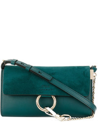 Chloé Teal Green Faye Wallet Bag
