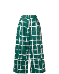 Marni Geometric Cropped Flared Trousers