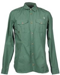 Green Denim Shirts for Men | Lookastic