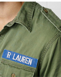 Denim & Supply Ralph Lauren Distressed Flag Shirt