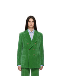 Green Double Breasted Blazer