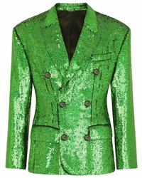 Dolce & Gabbana Sequinned Double Breasted Blazer