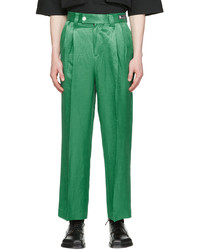 Jieda Green Acetate Trousers