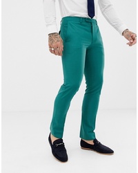 Twisted Tailor Super Skinny Suit Trouser In Green