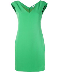 Versace Collection Fitted V Neck Dress