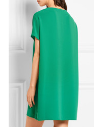 Diane von Furstenberg Kora Crepe Mini Dress Jade