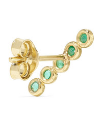 Grace Lee 14 Karat Gold Emerald Earring
