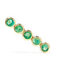 Grace Lee 14 Karat Gold Emerald Earring