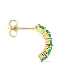 Jemma Wynne 18 Karat Gold Emerald Earring