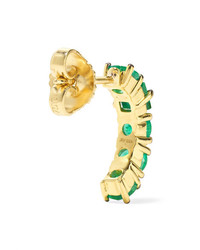 Jemma Wynne 18 Karat Gold Emerald Earring
