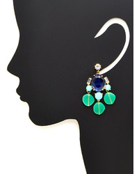 Gerard Yosca Blue Green Drop Earrings