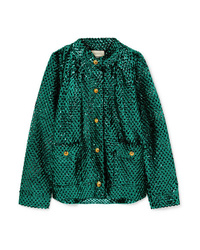 Gucci Sequined Open Knit Jacket