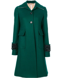 Green Embellished Coat