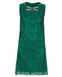 Dolce & Gabbana Cordonetto Lace Embellished Sleeveless Dress
