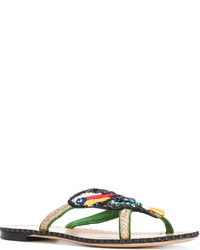 Charlotte Olympia Parrot Embellished Sandals