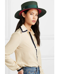 Gucci Embellished Med Straw Hat