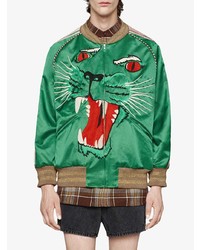 Gucci Bomber Jacket With Panther Face