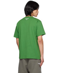 AAPE BY A BATHING APE Green Embroidered T Shirt